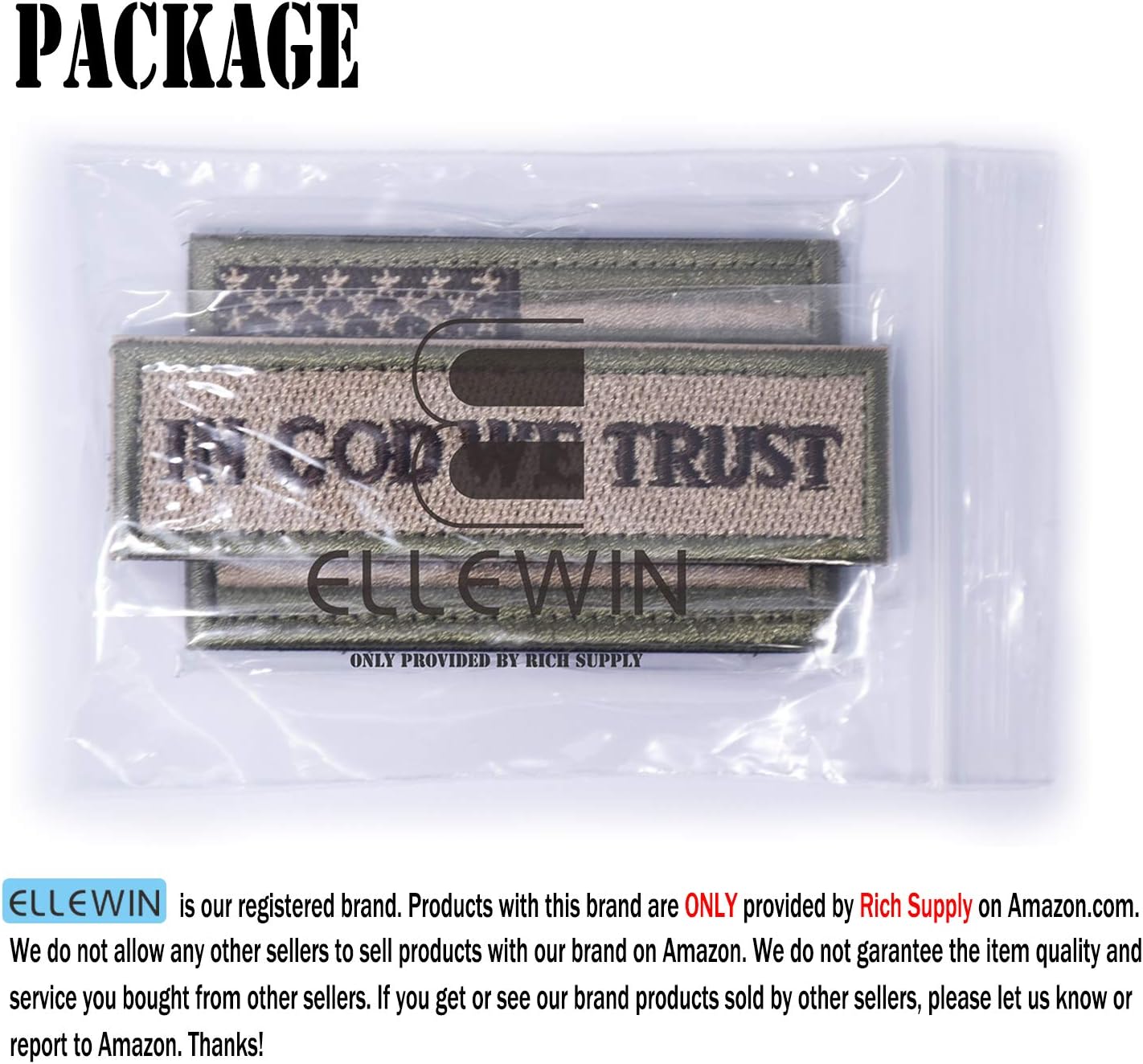 Tactical Morale Patch USA Flag Don't Tread On Me in God We Trust (Multitan(USA Flag+in GOD WE Trust)): Arts, Crafts & Sewing