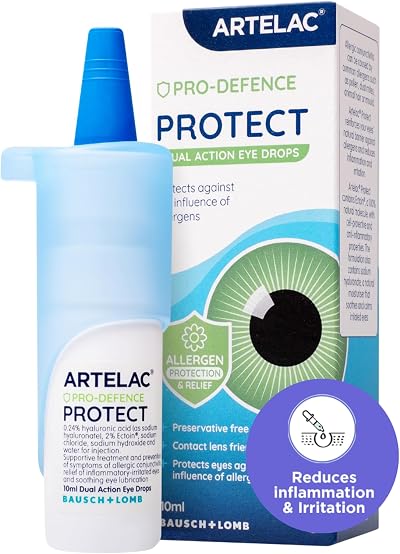 Artelac Protect Eye Drops 10ml Allergens Protection Preservative Free