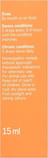 Denes Sulphur 30c 15ml Pet Homeopathic Remedy UK Made view 2