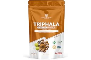 Organic Triphala Powder by Basil Supplements – Triphala Churna (Amla, Haritaki & Bibhitaki) | Ayurvedic Digestion & Detox Sup