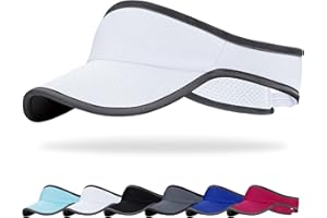 Trodalo Sports Sun Visor for Men Women, Lightweight Soft Quick-Dry Visor Hat, Packable Tennis Golf Running Visor