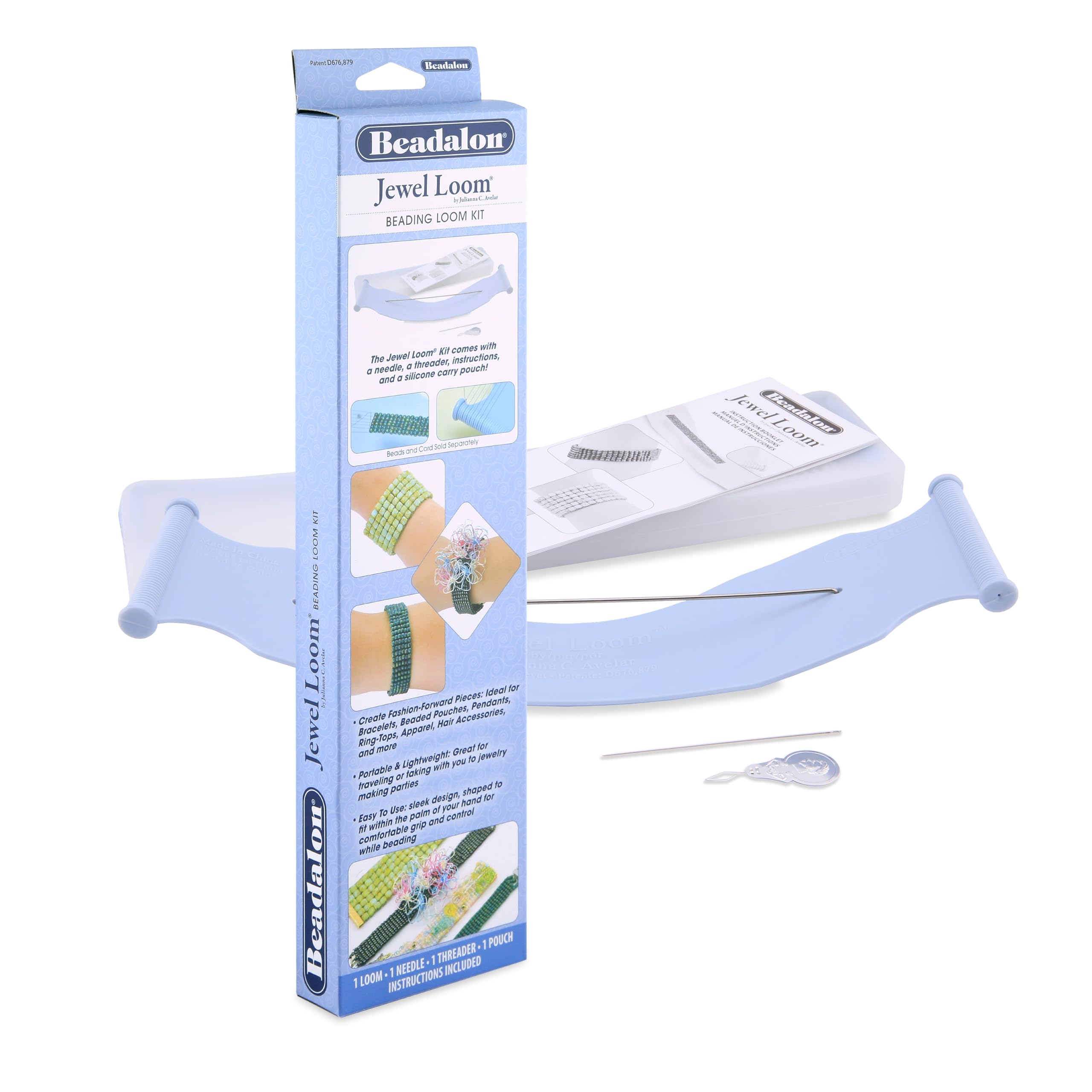 Beadalon Jewel Loom Kit, Blue, 1 Pack