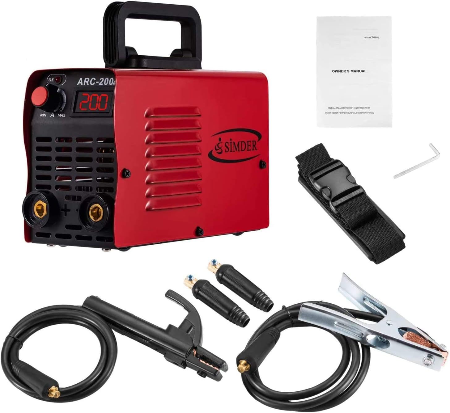 Welder Arc Welder 160Amp Stick MMA Welding Machine IGBT Digital Smart VRD Hot Start fits Below 3.2mm Welding rods (red welder 110v)