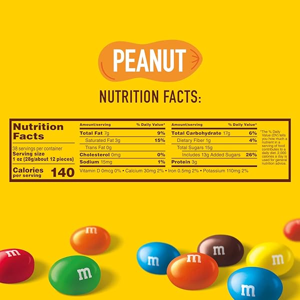 M&M’S PEANUT CHOCOLATE CANDY PARTY SIZE 38-OUNCE BAG