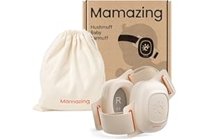 MAMAZING Baby Ear Muffs for Newborns to Toddlers 3–48 Months, 25dB Noise Cancelling Headphones for Airplane Travel, Party and Fireworks, Soft & Adjustable Baby Hearing Protection, CE & ANSI Certified