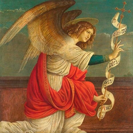 CanvasArtCenter The Annunciation, The Angel Gabriel - Fine Art Print on  Canvas Printing - Gallery Wrap - 12 x 12 Inch: Amazon.in: Home & Kitchen