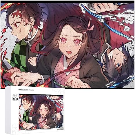 Amazon Co Jp 鬼滅の刃ジグソーパズル 500ピース 1000ピース 木製パズル 学生 子供 大人減圧のパズル 耐久性 キャラクター パズル おもちゃ人気アニメ漫画キャラクターパズル壁飾り おもちゃ
