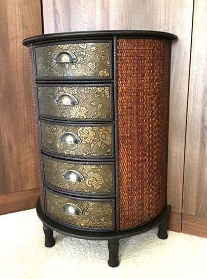 Home Furniture Diy Cabinets Cupboards Chinese 5 Drawer Dark