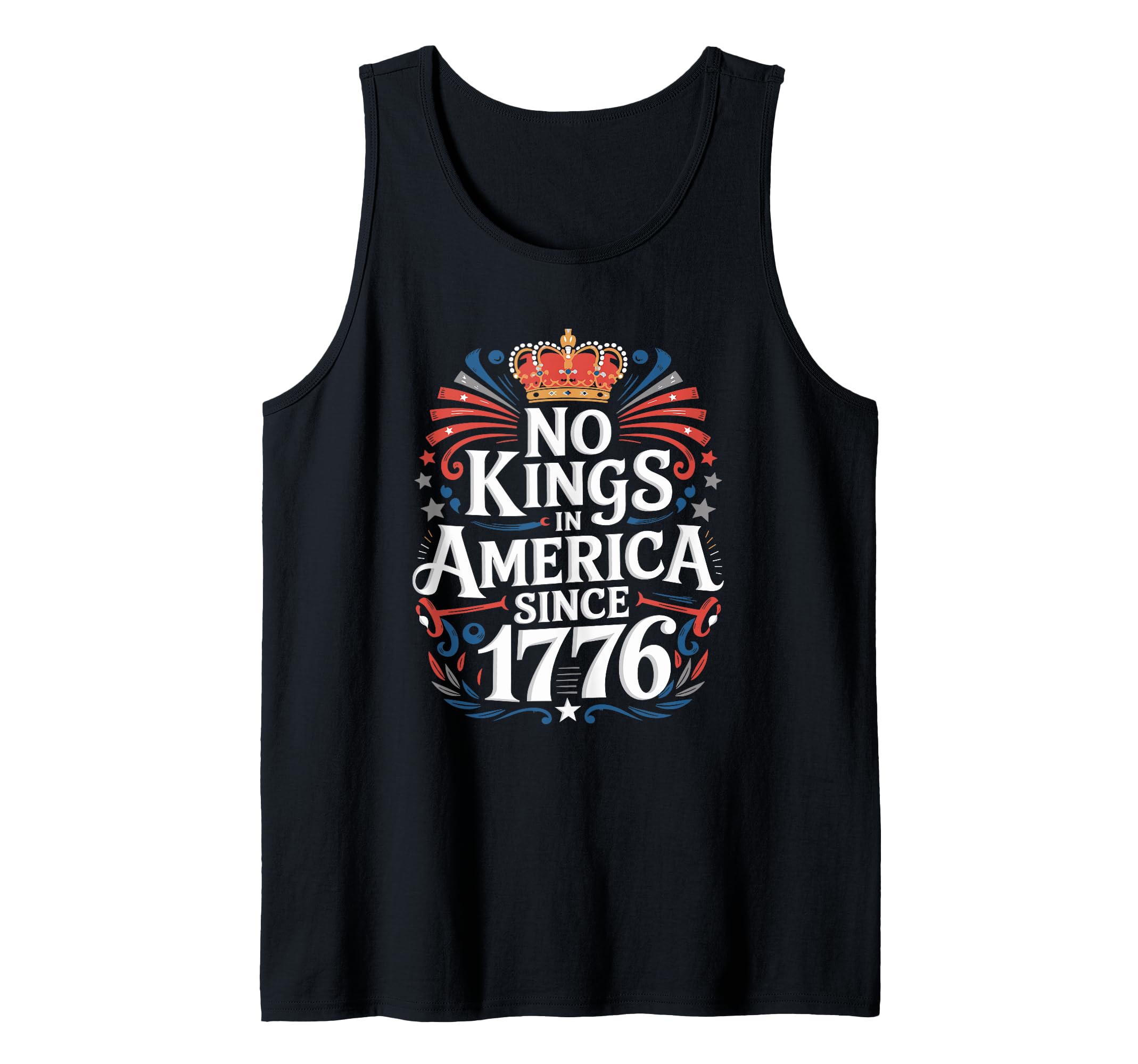 Photo 1 of *********SHIRT IS PURPLE*****************No Kings In America Since 1776 Political Patriotic Tank Top