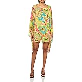 Trina Turk Women's Flutter Sleeve Printed Dress