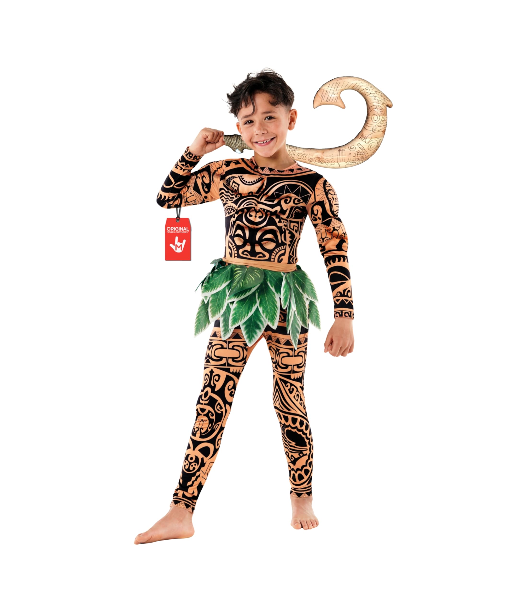 Morph Demi-God Costume For Kids - Hawaiian Costume For Boys - Halloween Costumes For Kid - Fun Dress-Up Outfit, 4-6 Years