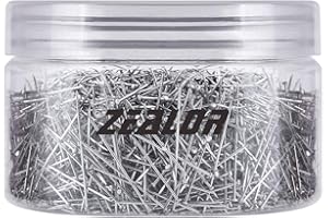 Zealor 2500 Pieces Head Pins 26mm Fine Satin Pin Dressmaker Pins Stainless Steel for Sewing Crafts Quilting