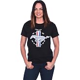 JH DESIGN GROUP Women's Ford Mustang Classic Emblem T-Shirt in 5 Colors