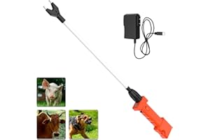GMTONTY Cattle Prod Rechargeable with Led Light, Waterproof Cattle Prod for Dogs, Electric Cattle Prod Livestock, Lightweight Cattle Prod for Cow