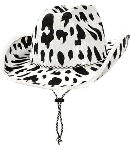Amazon.com: Beistle Zebra Print Cowboy Hats - 6 Pack Black  display picture 2