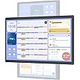 Cozyla 32 Inch Digital Calendar Wall Touch Screen Syncs All Android Tablet Apps To Do List Notepad Electronic Wall Smart Calendar for Family Chore Chart for Kids Adults Meal Planner Wall Mount Black