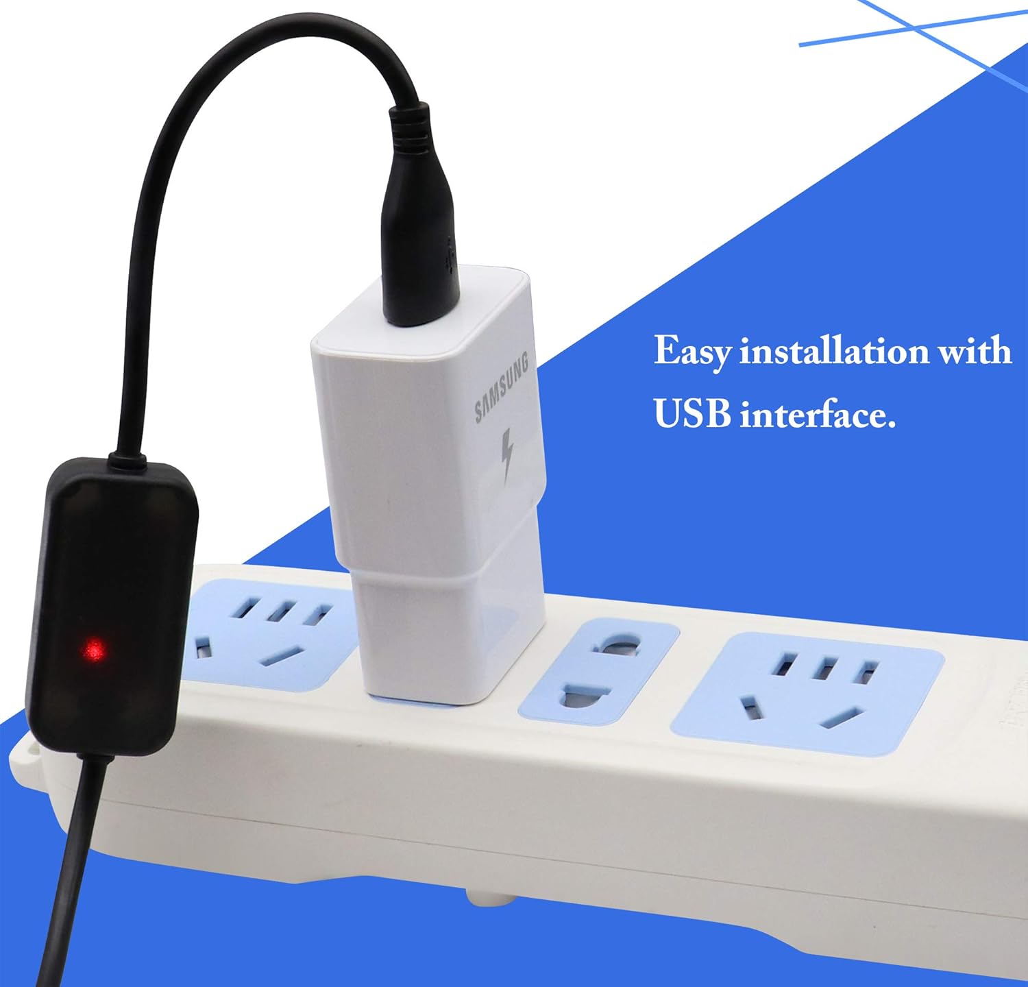 zdyCGTime usb 2.0 male to 90° dc 3.5 * 1.35mm male 5v elbow boost line,USB to Type H Barrel Cable,usb 12v cable,Suitable for desk lamps,other small electronic devices.(1m/1Pack) - Image 5