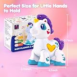hahaland Unicorn Toys for 1 Year Old Girls Musical Light Up Interactive Travel view 6