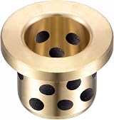 sourcing map Flanged Sleeve Bearings 16mm Bore 20mm OD Brass Oilless Bushings view 4