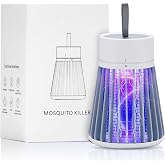 Rechargeable Bug Zapper for Home and Camping - Mosquito Zapper with Safety Grid, Cordless Fly Trap with Purple Light,Mosquito Killer for Indoor/Outdoor Use,USB Charging