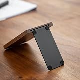 Muso Wood Bookends - Walnut Wood Decorative Bookends 13x10.8x8cm view 4