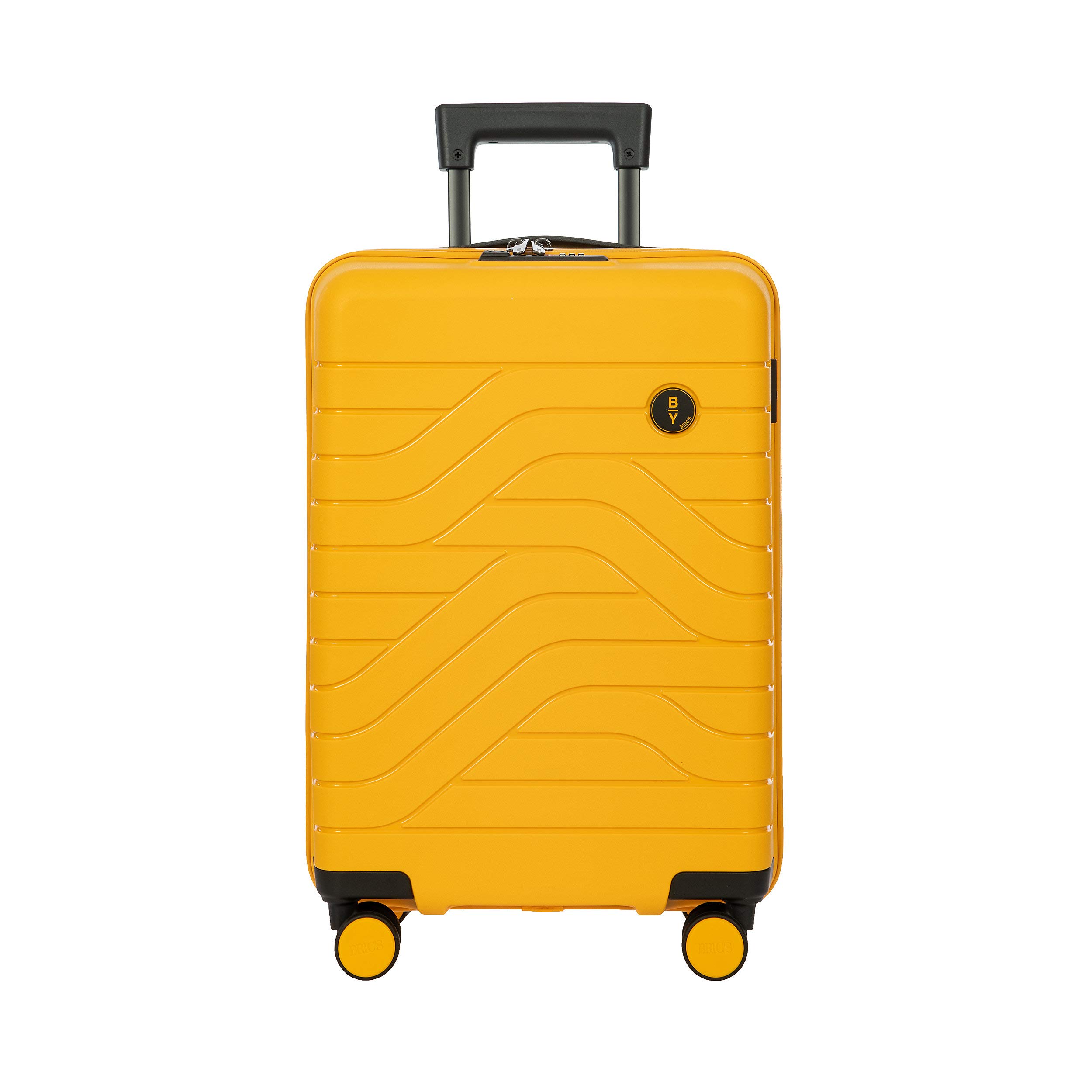 Bric's B|Y Ulisse 21-Inch Spinner - Luxury Carry-On Luggage With Spinner Wheels - Hard Shell Suitcases Made From Durable Polypropylene and Polycarbonate - Mango
