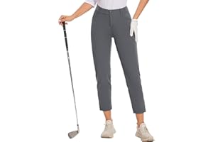 M MOTEEPI 7/8 Golf Pants Women with 4 Pockets Lightweight Stretchy Work Hiking Travel Pants Outdoor