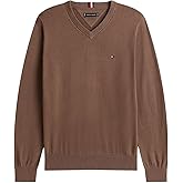 TOMMY HILFIGER Men's Iconic Cotton V-Neck Pullover Sweater 2025 Collection