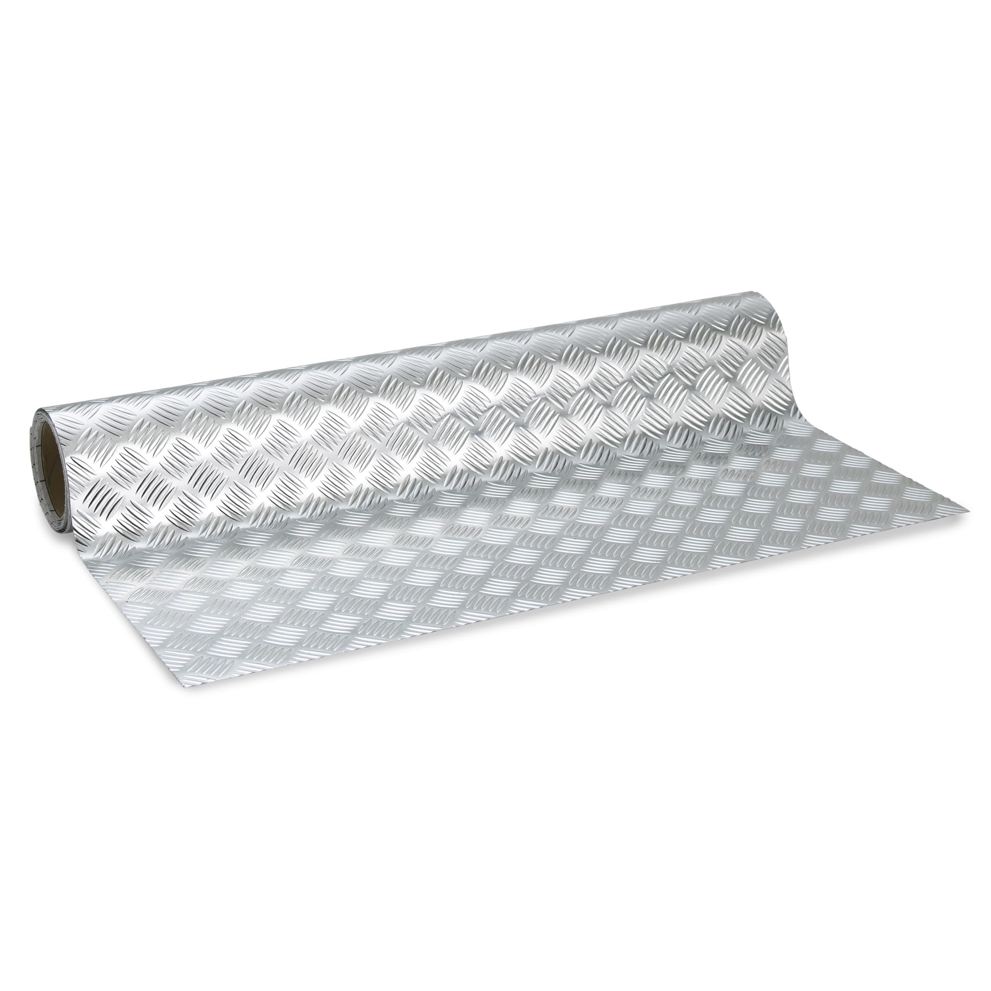 lakeland Self Adhesive Cut To Fit Metallic Shelf Liner 45cm W x 1.5m L – Industrial Look Wipe-Clean