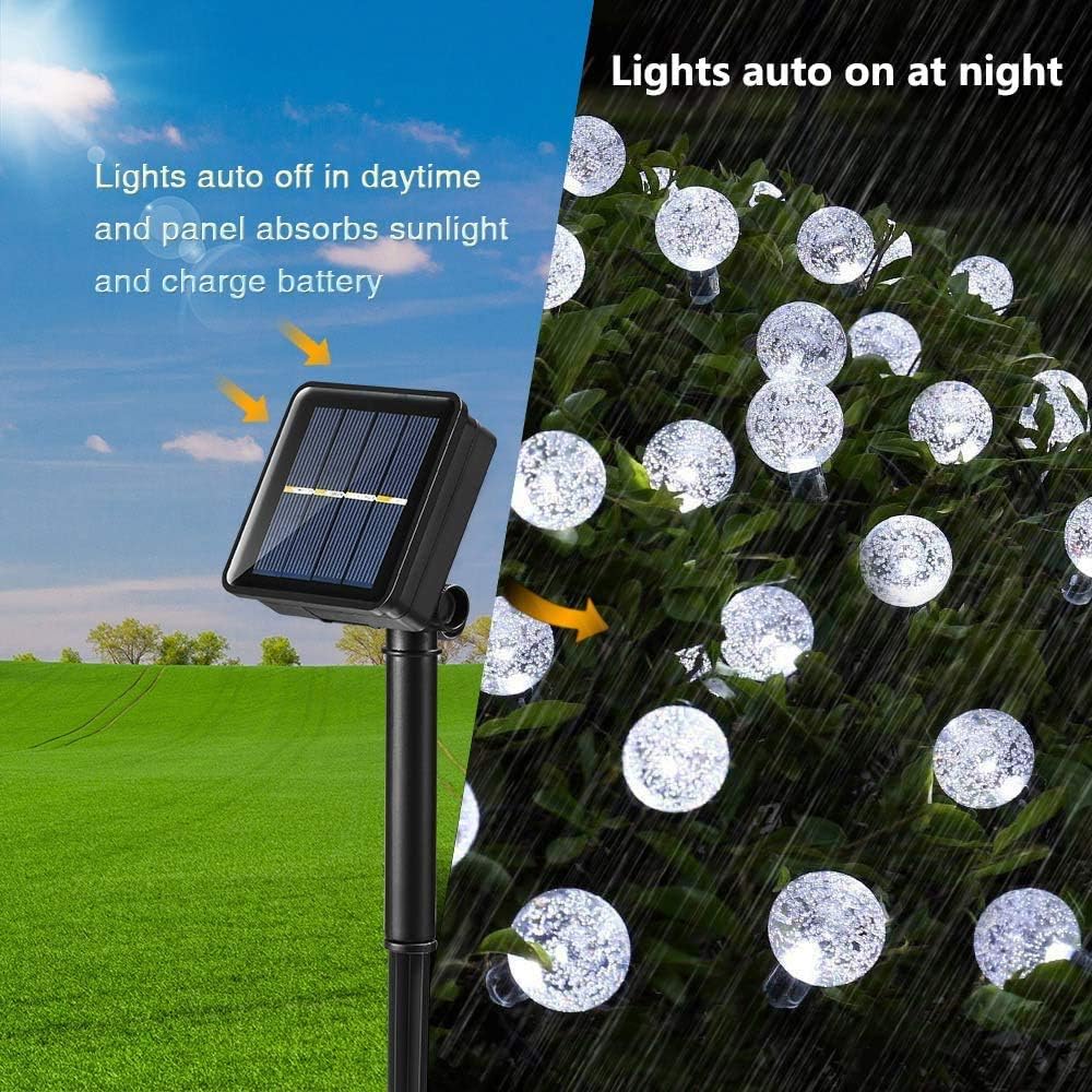 Moxled Solar Garden Lights Outdoor, 36ft 60 LED Solar String Lights Waterproof - Image 4