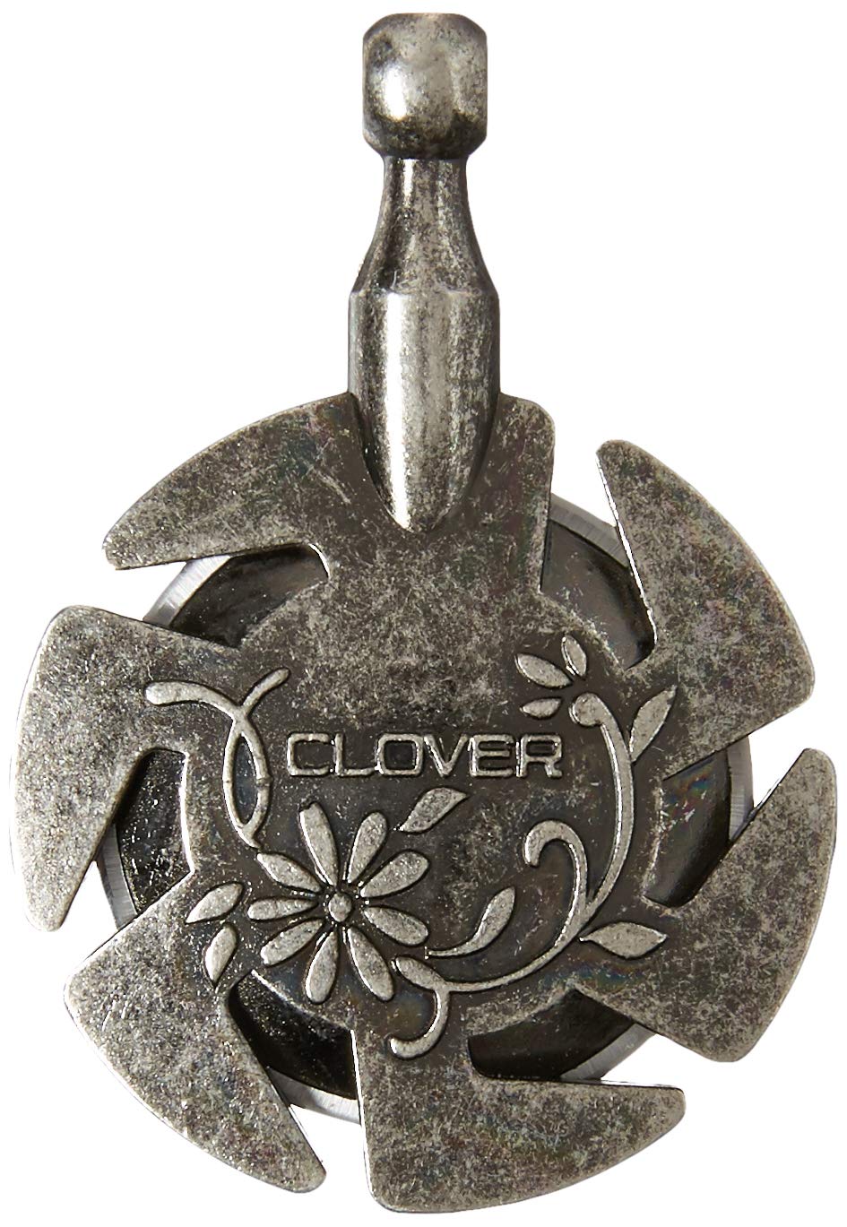 Clover Pendant, Antique Silver 4.9