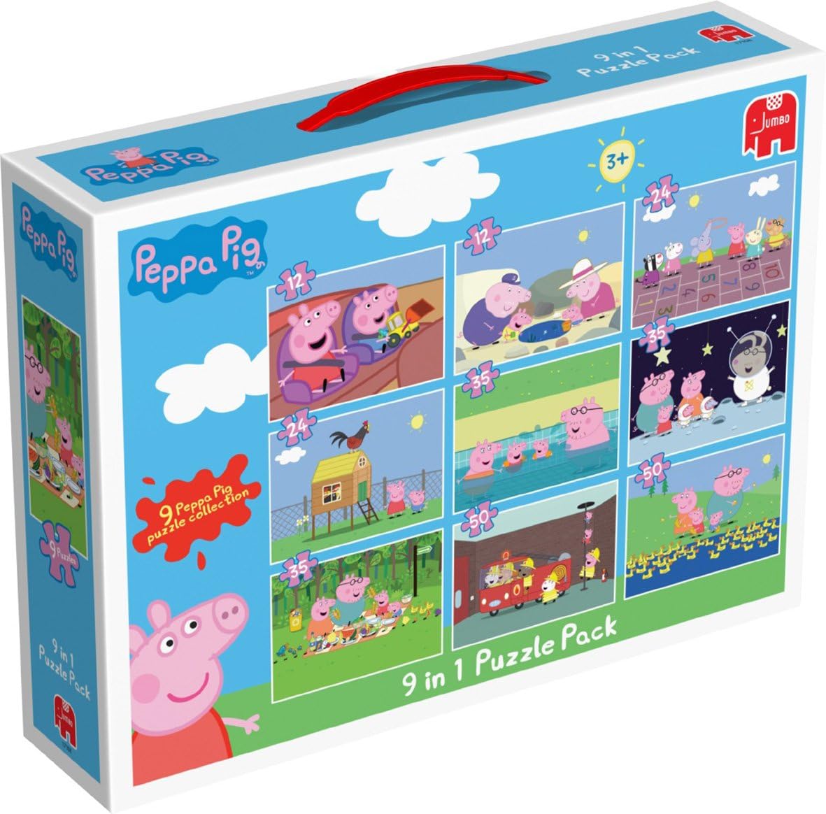 Peppa Pig 9 in 1 Bumper Pack of Jigsaw Puzzles Amazon.co.uk Toys