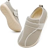 XIHALOOK Womens Slippers Wide Diabetic Shoes with Adjustable Strap for Diabetic Swollen Feet Outdoor Indoor Walking Shoes