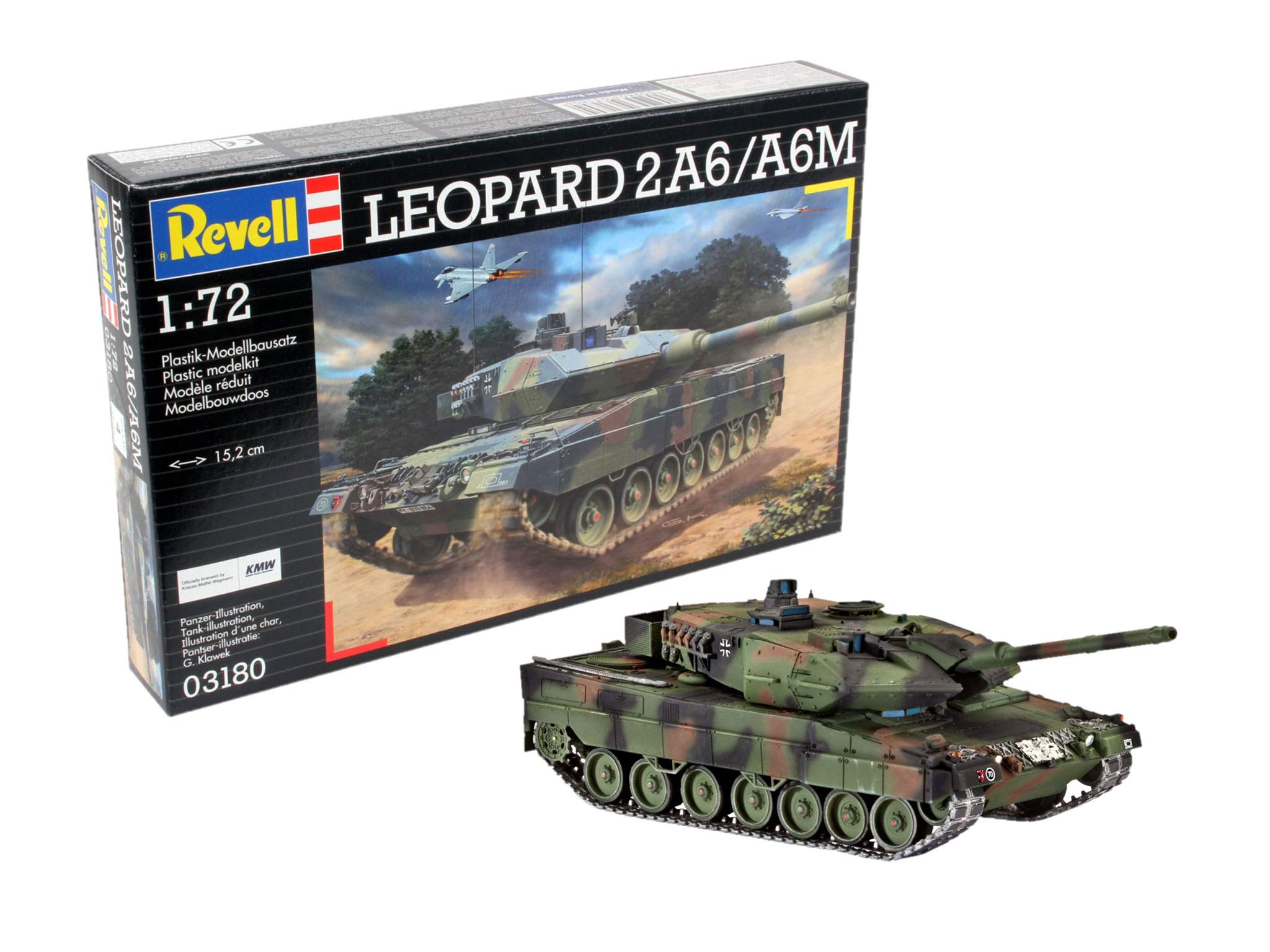 Revell 03180 Leopard 2 A6/A6M 1:72 Scale Unbuilt/Unpainted Plastic Model Kit — image 1