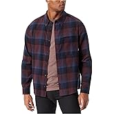 BASS Outdoor Mens Stretch Flannel Button Down Shirt with Collared Neck Standard