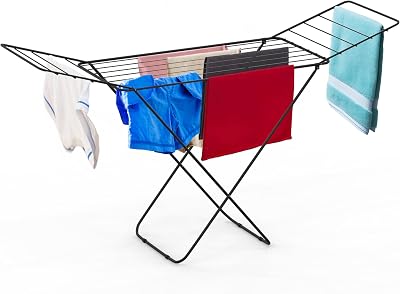 Vivo Technologies Clothes Airer Drying Rack Winged 18M Foldable 182x50x100cm