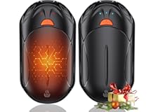 OUTJUT Hand Warmers Rechargeable 2 Pack,AI 6000mAh Rechargeable Hand Warmer,20Hrs Long Heating Electric Hand Warmer,Portable 