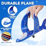 Winstico Airplane Launcher Toy 3 Pack Foam Gliders Night Light Outdoor Kids Gift view 5