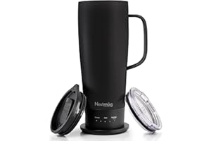 Nextmug Ultra - Temperature-Controlled, Self-Heating Travel Mug (Black - 710 mL)