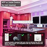 Lighting Master 3 Inch LED Downlights 7W RGBW Bluetooth Alexa 6 Pack view 3
