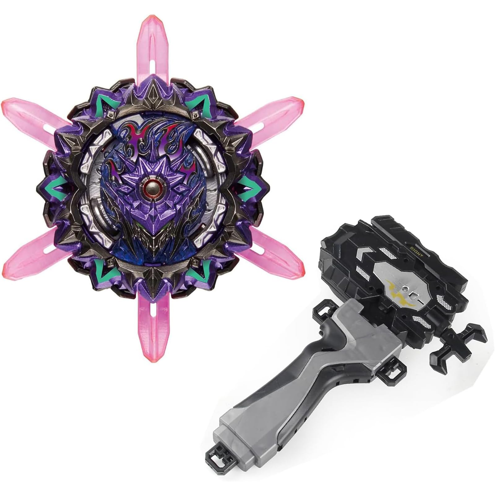 mlywd Spinning Tops Set With Launcher, 4D Metal Fusion Gyros Set, Spinning Top Toy Gift for Children, Teenagers and Adults, B-169