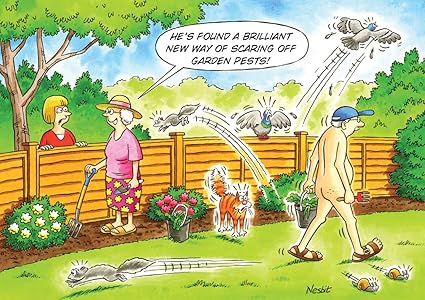 Garden Pest Control Funny Humourous Birthday Card The Funny Side ...