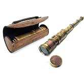 Scout Regiment Brass Telescope 19" Spyglass 1940 Broadhurt Clarkson | Antique Replica Pirate Spyglass Functional Scope High Resolution DF Lens Brilliant Magnification