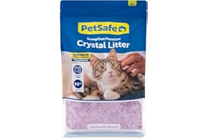 ScoopFree Premium Lavender Scent Crystal Litter, Superior Odor Control, Absorbs 5X Faster, Low Tracking for Less Mess, Lasts 