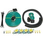 Roadmaster 154 Universal Towed Car Taillight Wiring Kit | Seamless Connectivity | Includes 6' Umbilical Cord with Matching 4-Way Flat Molded Connectors | Comprehensive Kit