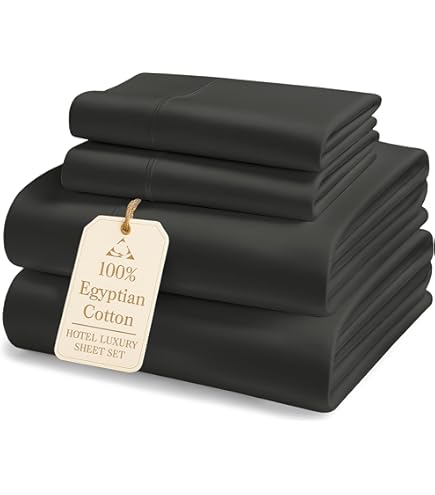 Parure De Lit 3 Pièces En Coton égyptien 1200 Fils, Twin XL, Gris Uni – Luxe