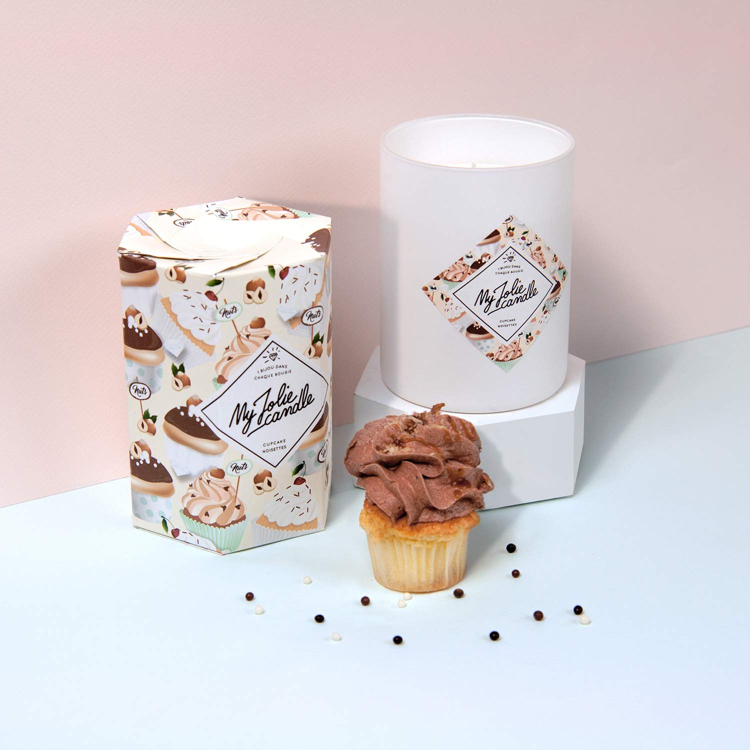 My Jolie candle Bougie-Bijou Cupcake Noisettes - Bracelet