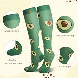 LEOSTEP Compression Socks 6 Pairs Men Women Knee High Graduated Grip view 4