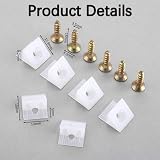 Siqian Drawer Supports 20 Pcs Sagging Drawer Repair Kit Wedges with Screws view 2