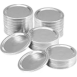 100 Count Wide Mouth Canning Lids, Ball Wide Mouth Mason Jar Lids Split-type Lids Leak Proof and 100% Fit & Airtight